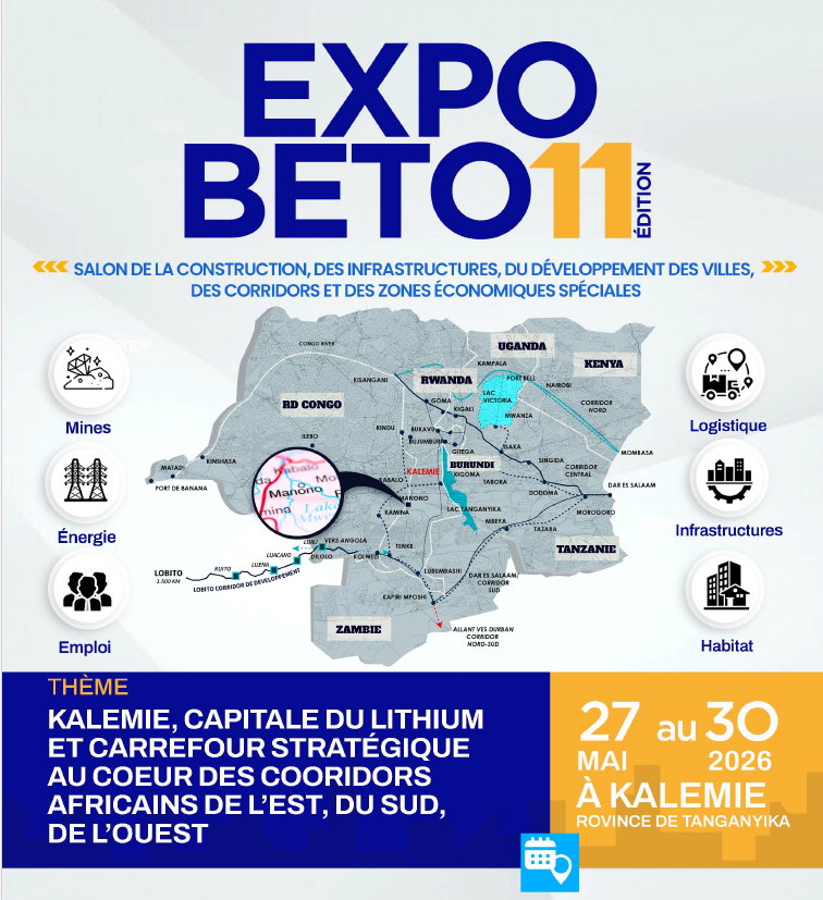 ExpoBeton RDC 2026 - Affiche officielle